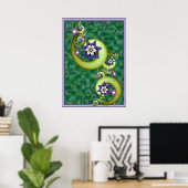 Poster Conception d'étoiles et de lunes (Bureau à domicile)