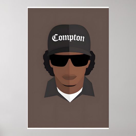 Poster Conception d'icône originale inspirée du Hip Hop d (Devant)