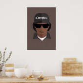 Poster Conception d'icône originale inspirée du Hip Hop d (Cuisine)