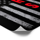 Poster Conception d'infirmière de drapeau américain en dé (Coin)