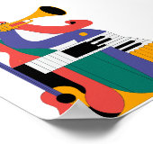 Poster conception d'instruments de musique (Coin)