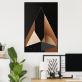 Poster Conception d'intérieur de luxe Moderne Abstraite (Bureau à domicile)