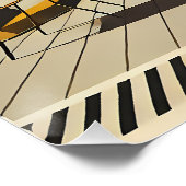 Poster Conception d'intérieur de milieu de siècle Salon d (Coin)