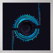 Poster Conception d'objectif de caméra cool (Devant)