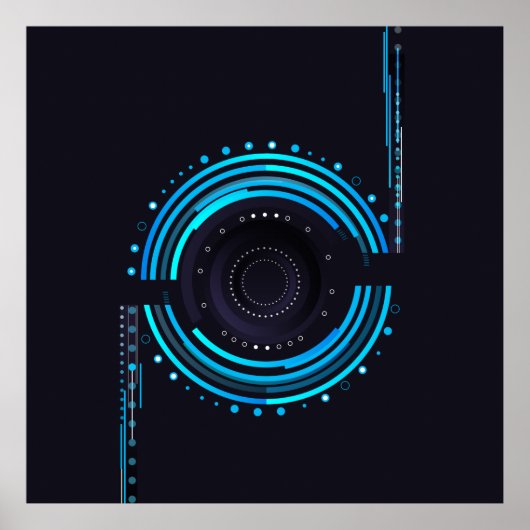 Poster Conception d'objectif de caméra cool (Devant)