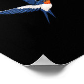 Poster Conception d'oiseau de N'avalez pas St Oiseaux Mon (Coin)