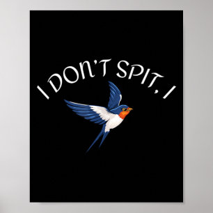 Poster Conception d'oiseau de N'avalez pas St Oiseaux Mon