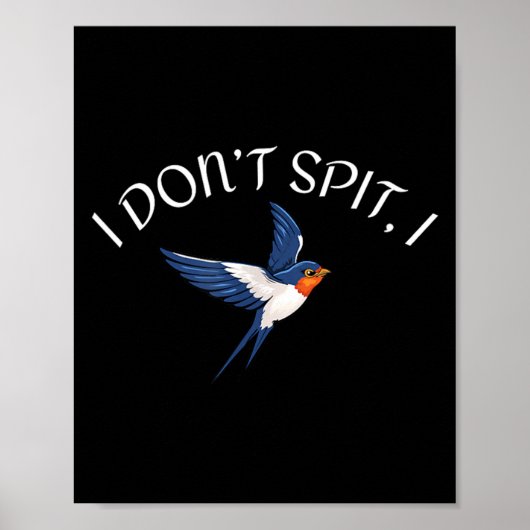 Poster Conception d'oiseau de N'avalez pas St Oiseaux Mon (Devant)