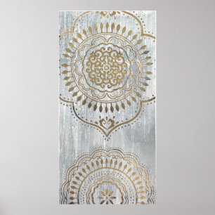 Poster Conception d'or de mandala