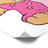 Poster conception d'ours en peluche fille nuit nuit endor (Coin)