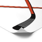 Poster Conception drôle de hockey. Ça ressemble à une sor (Coin)