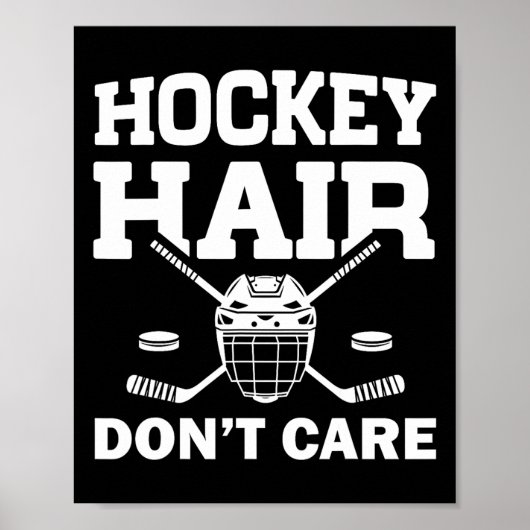 Poster Conception drôle de hockey sur glace pour filles f (Devant)
