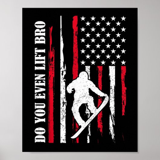 Poster Conception drôle de ski snowboard pour hommes femm (Devant)