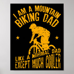 Poster Conception drôle pour papa de VTT pour hommes