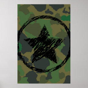 Poster conception du camouflage militaire