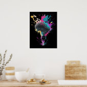 Poster Conception Du Cerveau Avec Explosion De Bulbe Colo (Cuisine)