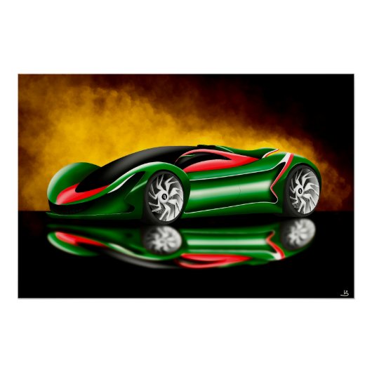 Poster Conception du concept Hypercar (Devant)