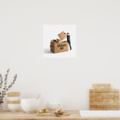 Poster Conception du dépotoir en carton (Cuisine)