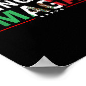 Poster Conception du drapeau Chinga Tu Mexico (Coin)