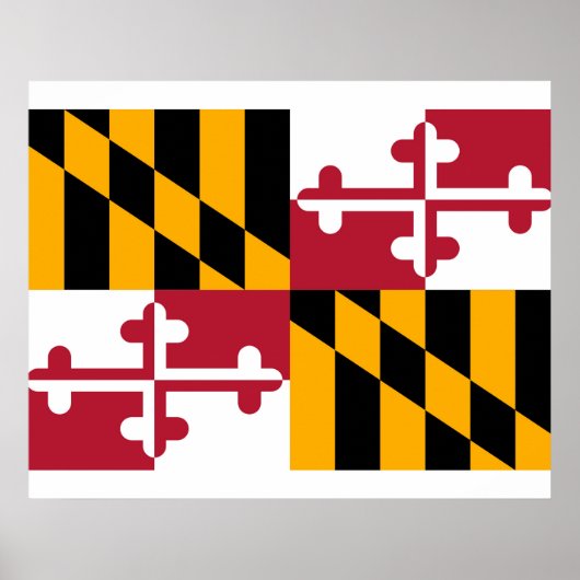 Poster Conception du drapeau de l'État du Maryland (Devant)