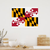 Poster Conception du drapeau de l'État du Maryland (Cuisine)