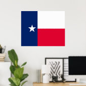 Poster Conception du drapeau de l'État du Texas (Bureau à domicile)
