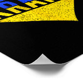 Poster Conception du drapeau de l'Ukraine - Cœur (Coin)