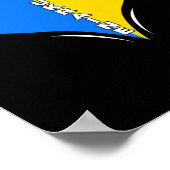 Poster Conception du drapeau de l'Ukraine - Cœur 1 (Coin)