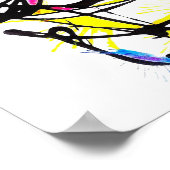 Poster Conception du gâteau d'impression en toile (Coin)