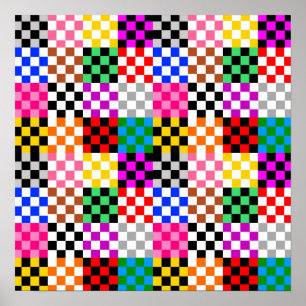 Poster Conception du Motif de vérification de la mise en