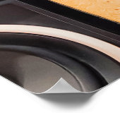 Poster Conception du mur du haut-parleur de musique rétro (Coin)