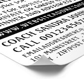 Poster Conception du patinage sur glace, leçons de patina (Coin)