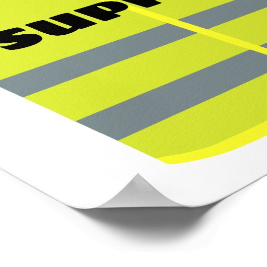 Poster Conception du support du gilet jaune (Coin)