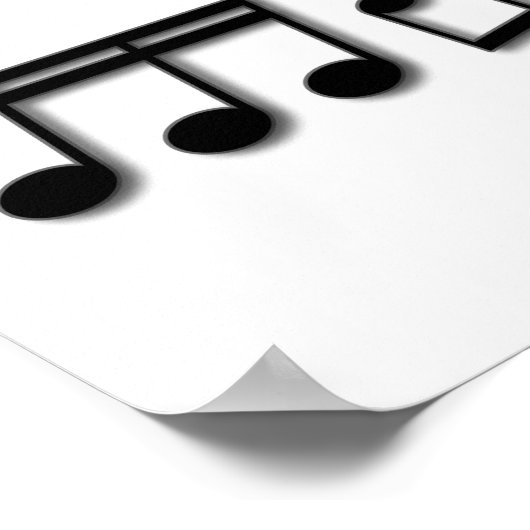 Poster Conception du texte de musique (Coin)