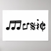 Poster Conception du texte de musique (Devant)