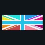 Poster Conception d'un drapeau/d'un Jack - Multicolore<br><div class="desc">Union Flag (aussi connu sous le nom d'Union Jack),  drapeau britannique dans un spectre de couleurs.</div>