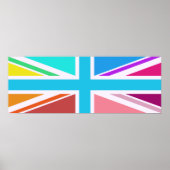 Poster Conception d'un drapeau/d'un Jack - Multicolore (Devant)