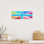 Poster Conception d'un drapeau/d'un Jack - Multicolore (Cuisine)