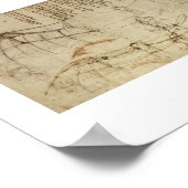 Poster Conception d'une machine volante par Leonardo Da V (Coin)