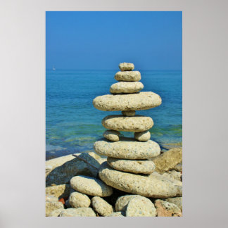 Poster Conception d'une mini pile en pierre