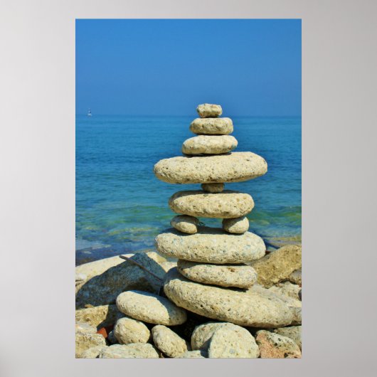 Poster Conception d'une mini pile en pierre (Devant)