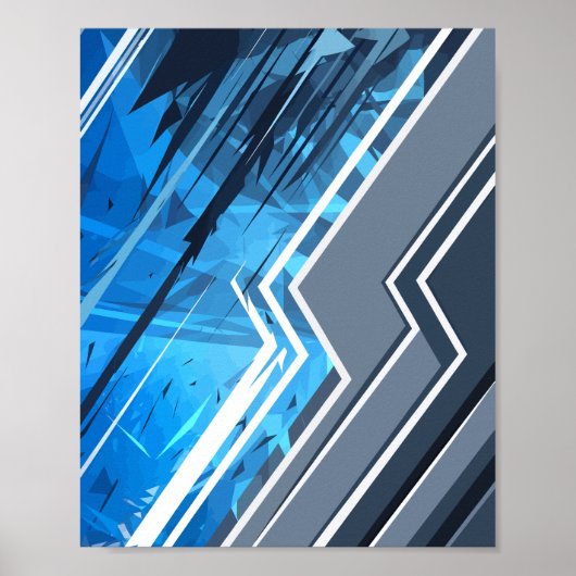 Poster Conception dynamique des flux géométriques Abstrai (Devant)