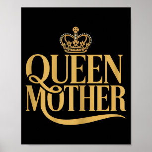 Poster Conception élégante de reine mère pour femmes