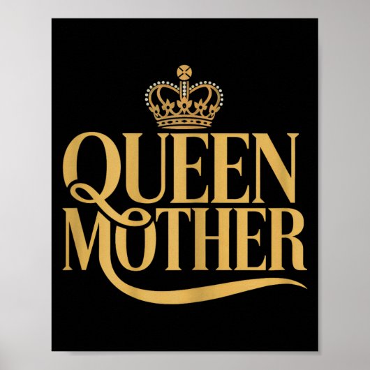 Poster Conception élégante de reine mère pour femmes (Devant)