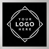 Poster Conception élégante et épurée de logo avec code QR (Devant)