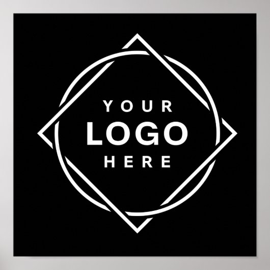 Poster Conception élégante et épurée de logo avec code QR (Devant)