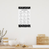 Poster Conception Empreintes de Patte Calendrier 2026 Aff (Cuisine)
