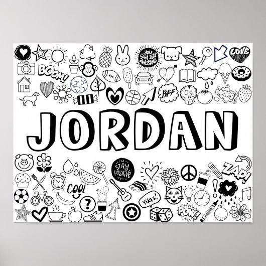 Poster Conception en ligne "JORDAN" couleur-it-Yourself (Devant)