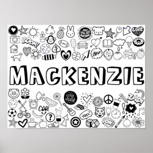 Poster Conception en ligne "MACKENZIE" Color-it-Yourself