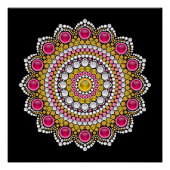 Poster Conception épopée de Mandala Paisley (Devant)